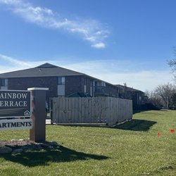 Exterior sign of Rainbow Terrace located in Milwaukee, WI.
